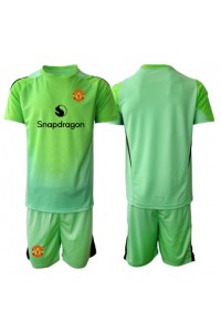 Manchester United Maalivahti Jalkapallovaatteet Lasten Kolmas peliasu 2025-26 Lyhythihainen (+ Lyhyet housut)